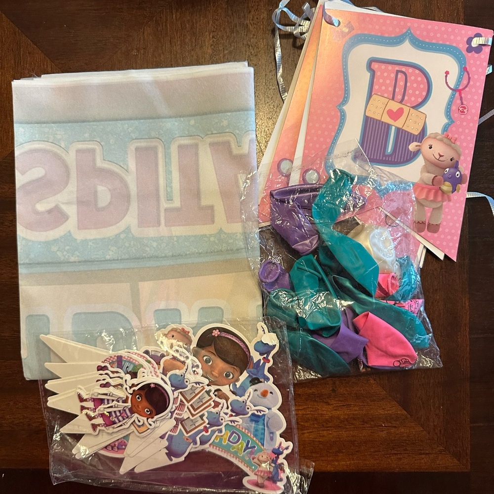 Doc Mcstuffins party supplies